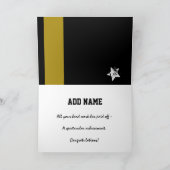 Gefeliciteerd Fysiotherapie Gold Stripe Kaart (Binnen)