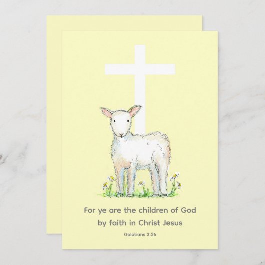 Gefeliciteerd Galatians Scriptlampje Kaart (Voorkant / Achterkant)
