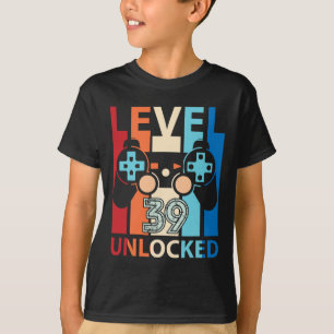 Gefeliciteerd Gamer Niveau &#; Jaar Oud Ontgrende T-shirt