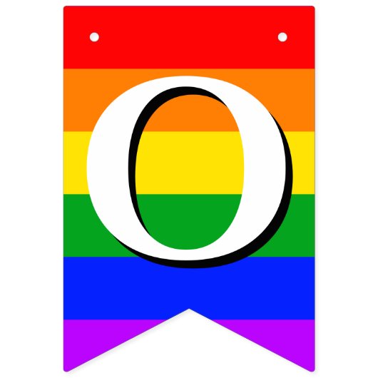 Gefeliciteerd Gay Pride Rainbow Bunting Banner (Tweede vlag)