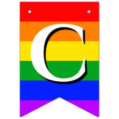 Gefeliciteerd Gay Pride Rainbow Bunting Banner (Eerste vlag)