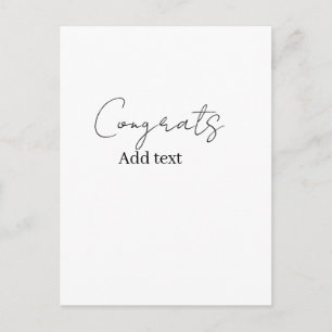 Gefeliciteerd gefeliciteerd afgestudeerd naam datu briefkaart