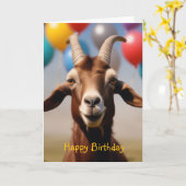 Gefeliciteerd Geit Kaart (Gele Bloem)