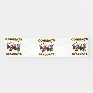 Gefeliciteerd Geslaagd 2.5x10 Vinyl Banner