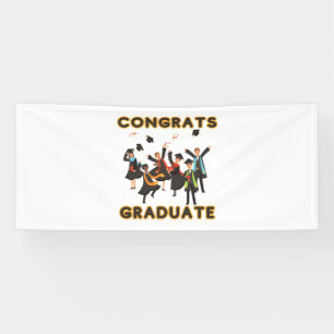 Gefeliciteerd Geslaagd 2.5x6 Vinyl Banner