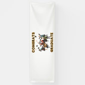 Gefeliciteerd Geslaagd 2.5x8 Vinyl Banner (Verticaal)