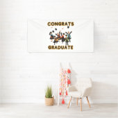 Gefeliciteerd Geslaagd 4x8 Vinyl Banner (Insitu)