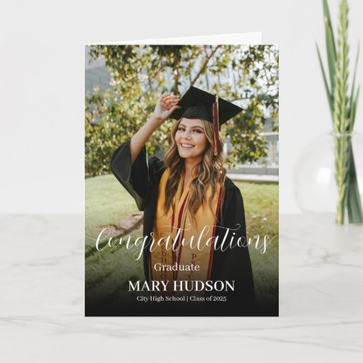 Gefeliciteerd Geslaagd Eindexamen Havo/Vwo Middelb Kaart (Voorkant)