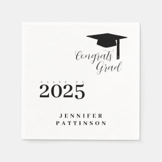 Gefeliciteerd Geslaagd Jaar Afstuderen Servet