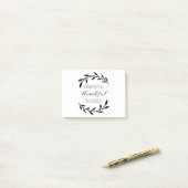 Gefeliciteerd, gezegend post-it® notes (Op bureau)