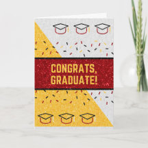Gefeliciteerd Glitter Afstuderen