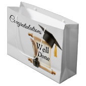 Gefeliciteerd Goed gedaan Afstudeerder Groot Cadeauzakje (Voorkant Gekanteld)