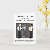 Gefeliciteerd, graad in computerwetenschap kaart (Gele Bloem)
