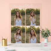 Gefeliciteerd Grad Feest Script 4 Foto Collage Acryl Bord (Huwelijk)