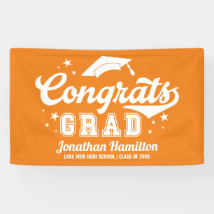 Gefeliciteerd Grad Oranje Verjaardag Party Banner