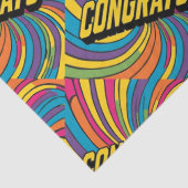 "Gefeliciteerd" Groovy Wrapping Paper Tissuepapier (Detail)