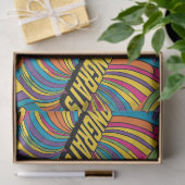 "Gefeliciteerd" Groovy Wrapping Paper Tissuepapier (Geschenk)