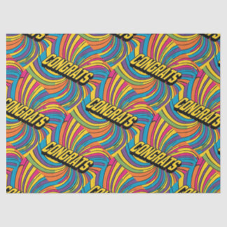 "Gefeliciteerd" Groovy Wrapping Paper Tissuepapier