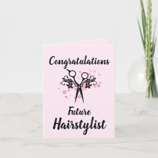 Gefeliciteerd Haarstylist Kaart