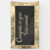 Gefeliciteerd! Heldere, aangepaste Pensioenbanner Spandoek (Verticaal)