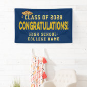 Gefeliciteerd het Afstuderen van de Aangepaste Sch Spandoek (Insitu)