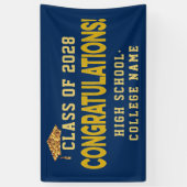 Gefeliciteerd het Afstuderen van de Aangepaste Sch Spandoek (Verticaal)