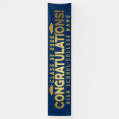 Gefeliciteerd het Afstuderen van de Aangepaste Sch Spandoek (Verticaal)