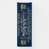 Gefeliciteerd het Afstuderen van de Aangepaste Sch Spandoek (Verticaal)