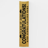 Gefeliciteerd het Afstuderen van de Aangepaste Sch Spandoek (Verticaal)