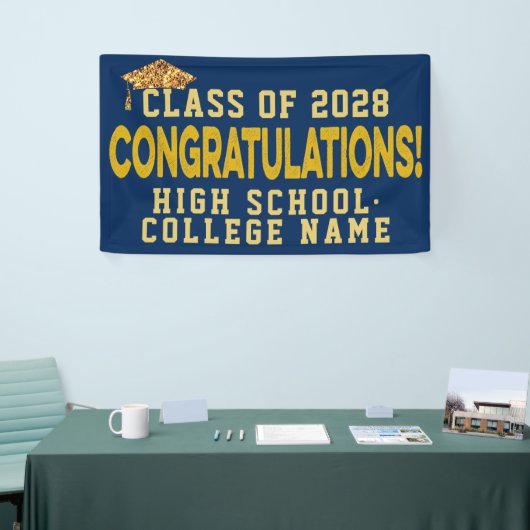 Gefeliciteerd het Afstuderen van de Aangepaste Sch Spandoek (Beurs)