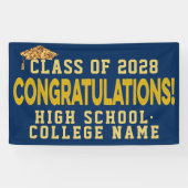 Gefeliciteerd het Afstuderen van de Aangepaste Sch Spandoek (Horizontaal)