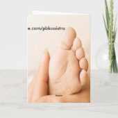 Gefeliciteerd, het is een jongen! Kaart (Achterkant)