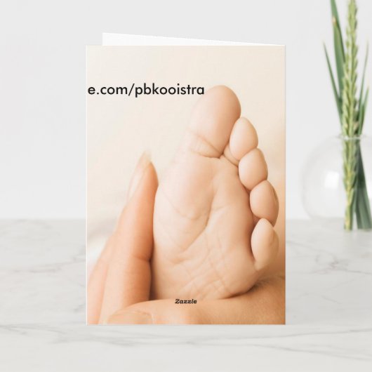 Gefeliciteerd, het is een jongen! Kaart (Achterkant)