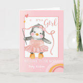Gefeliciteerd, het is een meisjesnaam Aangepast Kaart (Voorkant)