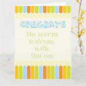 Gefeliciteerd. Het sperma is sterk bij deze Kaart (Gele Bloem)