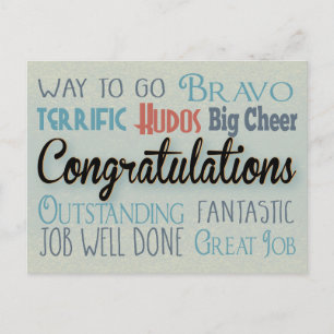 Gefeliciteerd - Hoe kan je gaan? Briefkaart