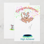 Gefeliciteerd Hoogvlieger  Kaart (Voorkant / Achterkant)