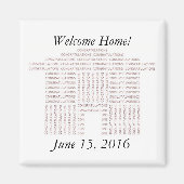 Gefeliciteerd Huis Custom Magnet Magneet (Voorkant)