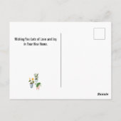 Gefeliciteerd Huiseigenaar Nieuw Huis Boho Botanis Briefkaart (Achterkant)