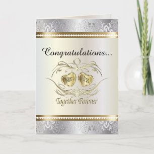 Gefeliciteerd Huwelijkskaart Mijnheer en Mevrouw Kaart