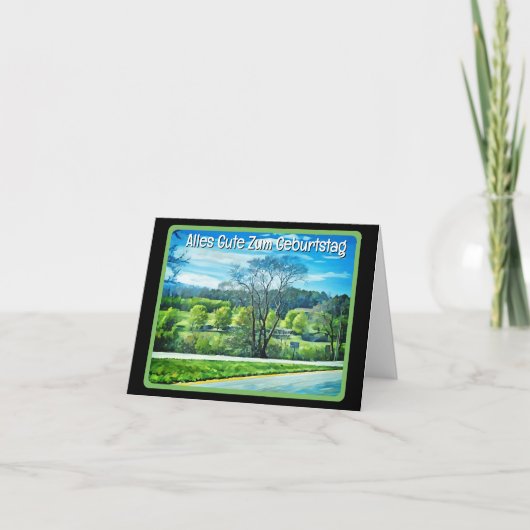 Gefeliciteerd in het Duits Kaart (Voorkant)