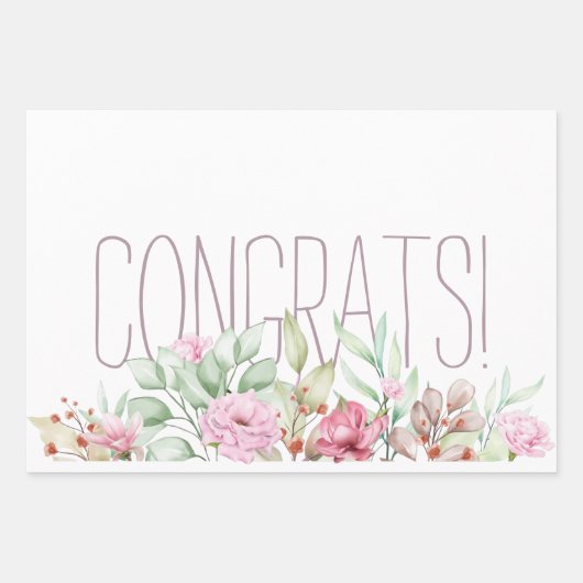 Gefeliciteerd Inpakpapier Vel (Voorkant)