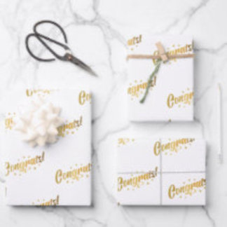 Gefeliciteerd Inpakpapier Vel