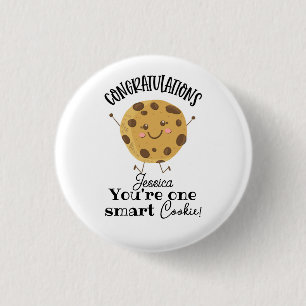 gefeliciteerd je bent een slimme kookliefhebber ronde button 3,2 cm