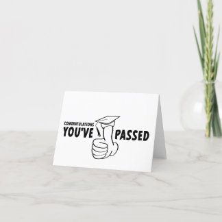 Gefeliciteerd, je bent geslaagd, diploma aankondiging