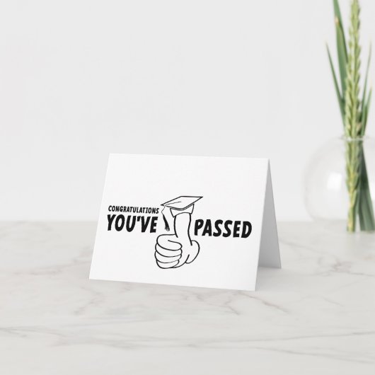 Gefeliciteerd, je bent geslaagd, diploma aankondiging (Voorkant)
