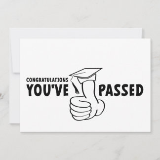 Gefeliciteerd, je bent geslaagd, diploma bedankkaart