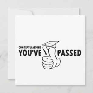 Gefeliciteerd, je bent geslaagd, diploma kaart
