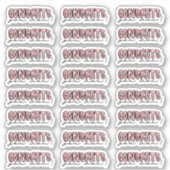 Gefeliciteerd, je hebt gewonnen! - WATERVERF STICK Sticker (Voorkant)