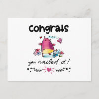 Gefeliciteerd je hebt het Schattigee uil Cartoon g